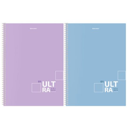 Тетрадь А4, 96 л., BRAUBERG, гребень, клетка, матовая ламинация, "UltraTone" (микс в спайке), 405317 Тетрадь А4, 96 л., BRAUBERG, гребень, клетка, матовая ламинация, "UltraTone" (микс в спайке), 405317