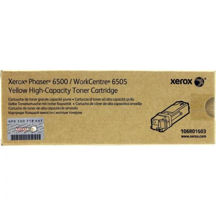 Картридж лазерный Xerox 106R01603 желтый повышенной емкости оригинальный