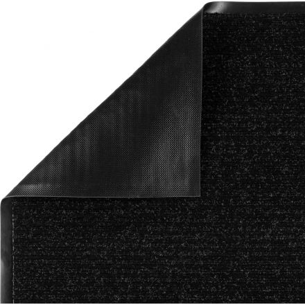 Коврик входной ворс,ребрист,влаго-грязезащ PET,PVC 1,2мм(подлож)серый 40x60