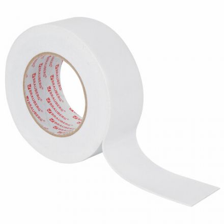 Клейкая двухсторонняя лента 50 мм х 8 м, НА ВСПЕНЕННОЙ ОСНОВЕ, 1 мм, прочная, BRAUBERG, 600485