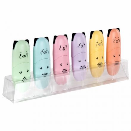 Набор текстовыделителей мини 12 ЦВЕТОВ BRAUBERG KIDS "CUTE CATS", линия 1-5 мм, 152437 Набор текстовыделителей мини 12 ЦВЕТОВ BRAUBERG KIDS "CUTE CATS", линия 1-5 мм, 152437