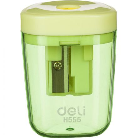 Точилка ручная Deli, 1 отв., контейнер, автомат. клапан, пластик, ассорти Точилка ручная Deli, 1 отв., контейнер, автомат. клапан, пластик, ассорти