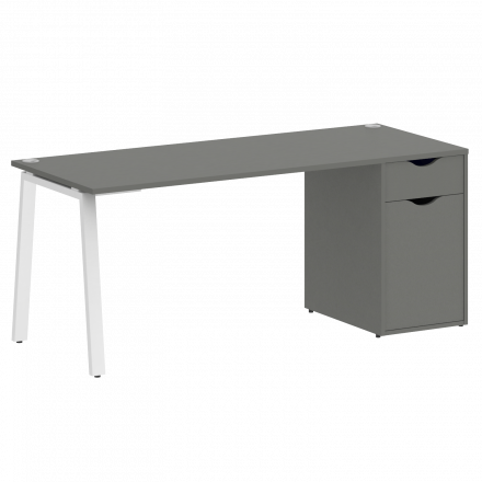 Home Office Стол письменный VR.SP-3-178.1.A Металлик/Белый металл 1780*720*750 Home Office Стол письменный VR.SP-3-178.1.A Металлик/Белый металл 1780*720*750