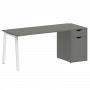 Home Office Стол письменный VR.SP-3-178.1.A Металлик/Белый металл 1780*720*750 Home Office Стол письменный VR.SP-3-178.1.A Металлик/Белый металл 1780*720*750