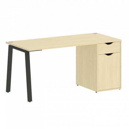 Home Office Стол письменный VR.SP-3-158.1.A Клён/Антрацит металл 1580*720*750 Home Office Стол письменный VR.SP-3-158.1.A Клён/Антрацит металл 1580*720*750