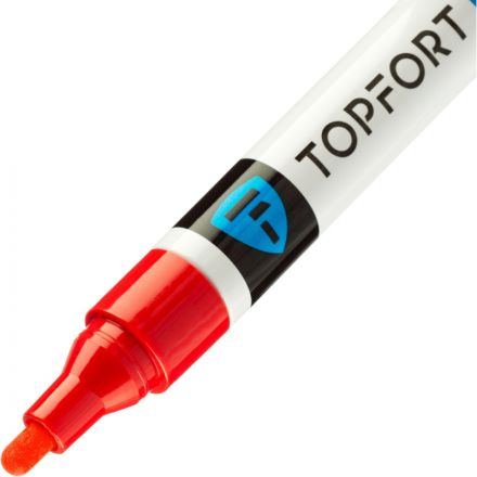 Маркер лаковый TOPFORT Industrial 4 мм красный Маркер лаковый TOPFORT Industrial 4 мм красный