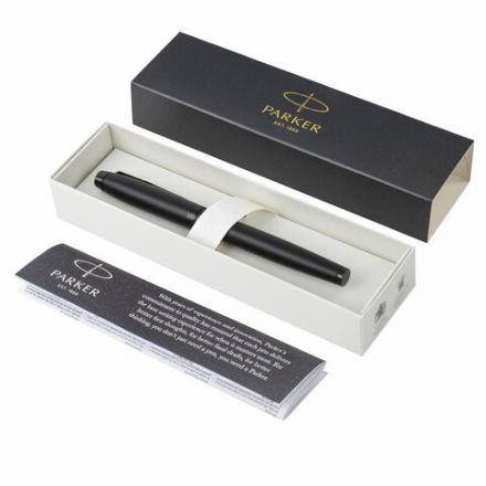 Ручка-роллер PARKER "IM Achromatic Black BT", корпус черный матовый, нержавеющая сталь, черная, 2127743 Ручка-роллер PARKER "IM Achromatic Black BT", корпус черный матовый, нержавеющая сталь, черная, 2127743