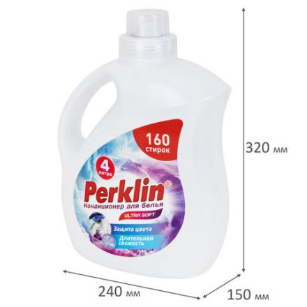 Кондиционер для белья, 160 стирок, 4 л, PERKLIN (ПЕРКЛИН) SUPER SOFT, 609781 Кондиционер для белья, 160 стирок, 4 л, PERKLIN (ПЕРКЛИН) SUPER SOFT, 609781