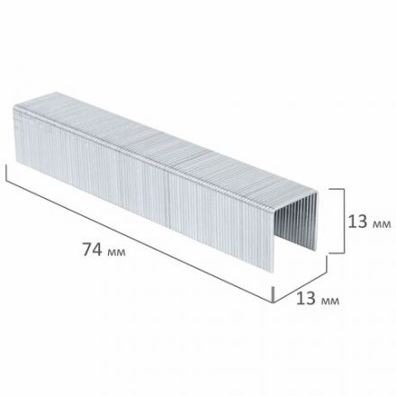 Скобы для степлера №23/13, 1000 штук, BRAUBERG, от 30 до 80 листов, 220951 Скобы для степлера №23/13, 1000 штук, BRAUBERG, от 30 до 80 листов, 220951