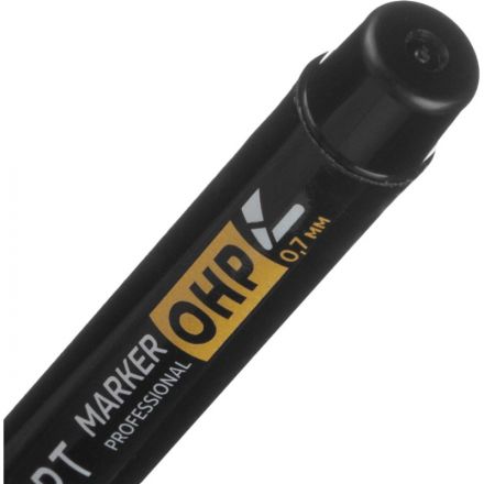 Маркер для глянц.поверх. TOPFORT OHP 0,7 мм черный Маркер для глянц.поверх. TOPFORT OHP 0,7 мм черный