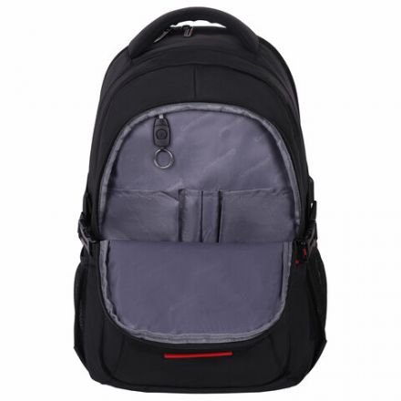 Рюкзак GERMANIUM UPGRADE универсальный, 3 отделения, отделение для ноутбука, USB-порт, "UP-2", черный, 47х33х21 см, 271666