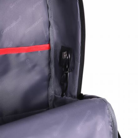 Рюкзак GERMANIUM UPGRADE универсальный, 3 отделения, отделение для ноутбука, USB-порт, "UP-2", черный, 47х33х21 см, 271666
