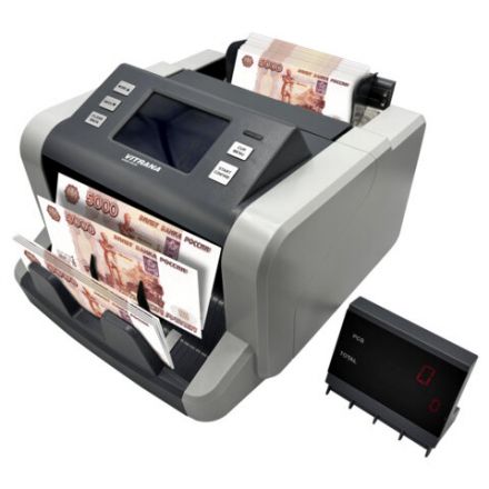 Счетчик банкнот VITRANA (ВИТРАНА) HR60 MUIC, опред. номинала RUB USD CNY EUR, выносной дисплей, УФ МАГ ИК CIS детекции, 1000 б/мин, 291384 Счетчик банкнот VITRANA (ВИТРАНА) HR60 MUIC, опред. номинала RUB USD CNY EUR, выносной дисплей, УФ МАГ ИК CIS детекции, 1000 б/мин, 291384