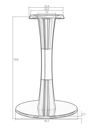 Подстолье обеденное DOBRIN GIORGIO Подстолье обеденное DOBRIN GIORGIO