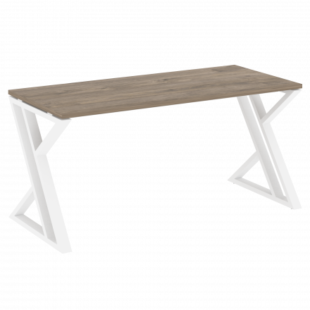 Loft Стол рабочий VR.L-SRZ-4.7 Тиквуд тёмный/Белый металл 1580*720*750