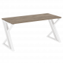 Loft Стол рабочий VR.L-SRZ-4.7 Тиквуд тёмный/Белый металл 1580*720*750