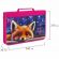 Папка на молнии BRAUBERG А4 с ручкой, с органайзером, 1 отделение, "Cute fox", 272217