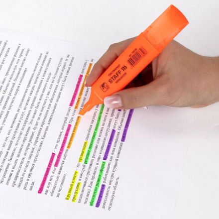 Набор текстовыделителей STAFF "EVERYDAY" HL-243, 4 шт., АССОРТИ, линия 1-5 мм, 151243 Набор текстовыделителей STAFF "EVERYDAY" HL-243, 4 шт., АССОРТИ, линия 1-5 мм, 151243