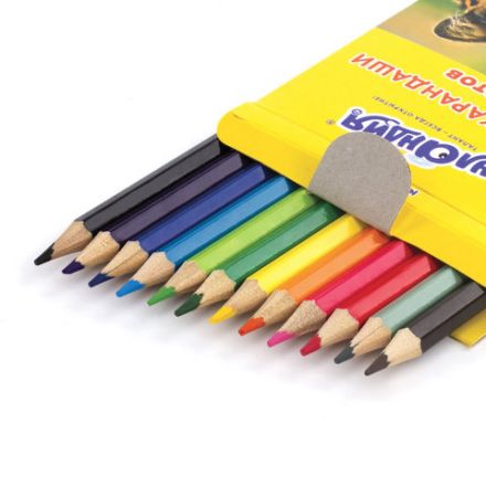 Карандаши цветные ЮНЛАНДИЯ "МИР ЖИВОТНЫХ", 12 цветов, шестигранные, грифель 3 мм, натуральное дерево, 181383 Карандаши цветные ЮНЛАНДИЯ "МИР ЖИВОТНЫХ", 12 цветов, шестигранные, грифель 3 мм, натуральное дерево, 181383