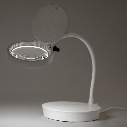 Лупа настольная с LED-ПОДСВЕТКОЙ, диаметр 110 мм, увеличение 3, корпус белый, BRAUBERG, 455930 Лупа настольная с LED-ПОДСВЕТКОЙ, диаметр 110 мм, увеличение 3, корпус белый, BRAUBERG, 455930