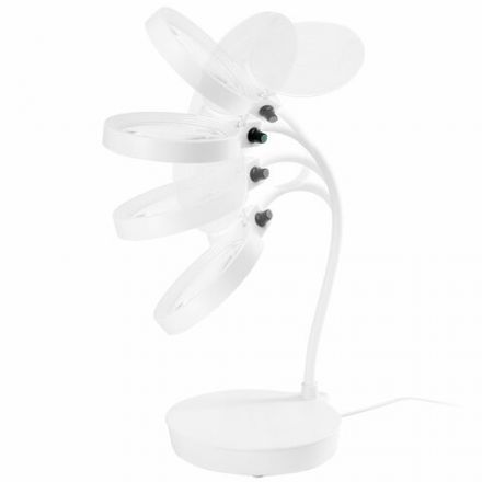 Лупа настольная с LED-ПОДСВЕТКОЙ, диаметр 110 мм, увеличение 3, корпус белый, BRAUBERG, 455930 Лупа настольная с LED-ПОДСВЕТКОЙ, диаметр 110 мм, увеличение 3, корпус белый, BRAUBERG, 455930