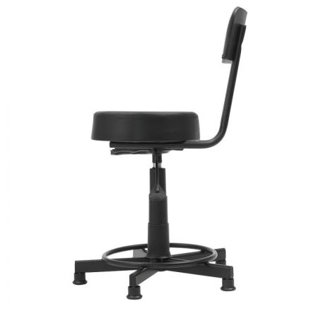 Кресло кассира FA_кассира КС-2 каркас черный, к/з черный (PV) Кресло кассира FA_кассира КС-2 каркас черный, к/з черный (PV)