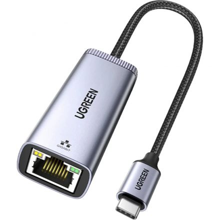 Сетевой адаптер UGREEN CM483 (40322) USB-C to RJ45 Gigabit Ethernet