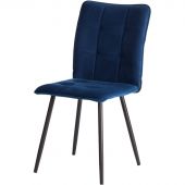 Стул Комус Мебель Flame велюр, 41х55х89, Blue (синий)