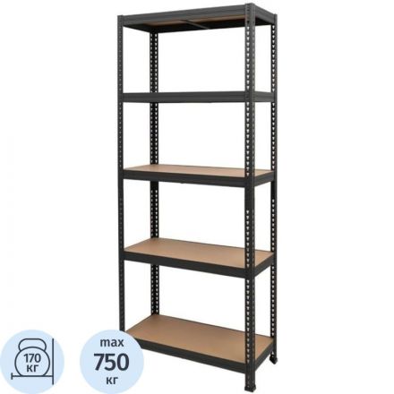 Стеллаж металлический SBL 180KD/75x35/ 5 полок Стеллаж металлический SBL 180KD/75x35/ 5 полок