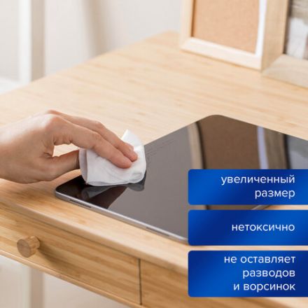 Салфетки для оптических поверхностей и мониторов BRAUBERG, в тубе, сухие 50 шт. и влажные 50 шт., 510121 Салфетки для оптических поверхностей и мониторов BRAUBERG, в тубе, сухие 50 шт. и влажные 50 шт., 510121