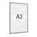 Рамка магнитная настенная Attache А3 ПЭТ, серая, 5