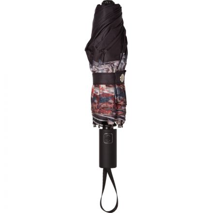 Зонт женский, полный автомат, черный с кантом, HD-U07 Зонт женский, полный автомат, черный с кантом, HD-U07