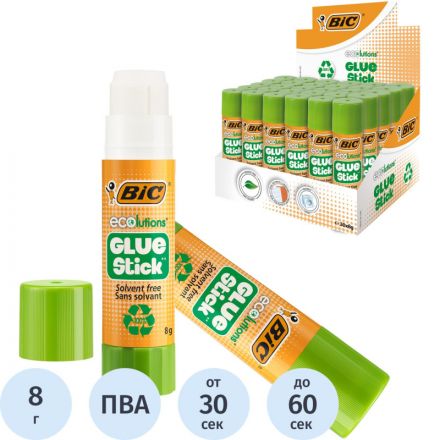 Клей-карандаш BIC ECOlutions 8 гр. 8923442 Клей-карандаш BIC ECOlutions 8 гр. 8923442