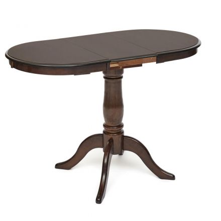 Стол Tetchair раскладной Solerno (ME-T4EX) дерево гевея/мдф, 70х100+29х75см, Tobacco