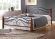 Кровать AT-803 дерево гевея/металл, 120*200 см (middle bed), красный дуб/черный