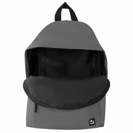 Рюкзак BRAUBERG СИТИ-ФОРМАТ один тон, универсальный, серый, 41х32х14 см, 225380 Рюкзак BRAUBERG СИТИ-ФОРМАТ один тон, универсальный, серый, 41х32х14 см, 225380