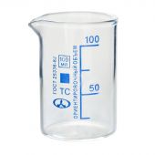 Стакан 100 мл с делением, Н-1-100, ТС, 16 шт/уп