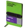 Ежедневник недатированный, А5, 136л., кожзам, Berlingo "Color Zone 2", зеленый, мягкая обложка, черный срез