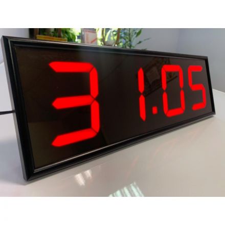 Часы электронные 410-EURO-R, цвет свечения красный 0,5Кд, 440x160x75мм Часы электронные 410-EURO-R, цвет свечения красный 0,5Кд, 440x160x75мм