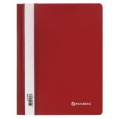 Скоросшиватель пластиковый МАЛОГО ФОРМАТА (160х22 8мм), А5, BRAUBERG, 130/180 мкм, красный, 270460 Скоросшиватель пластиковый МАЛОГО ФОРМАТА (160х22 8мм), А5, BRAUBERG, 130/180 мкм, красный, 270460