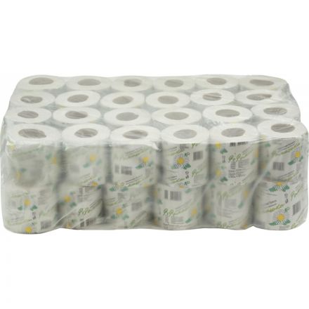 Бумага туалетная 1-сл. ОСТРОВСКАЯ Ромашка втул. сер 26м, 48рул/уп Бумага туалетная 1-сл. ОСТРОВСКАЯ Ромашка втул. сер 26м, 48рул/уп