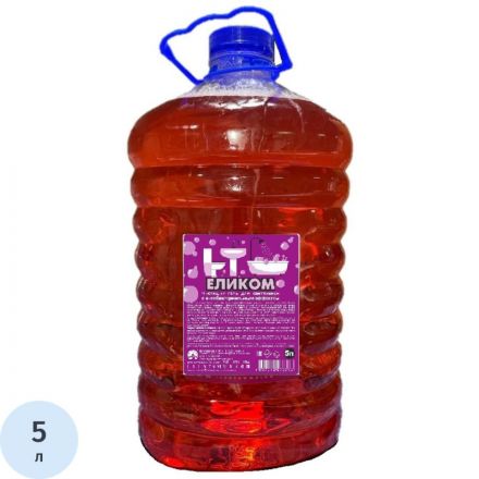 Средство для сантехники ЕЛИКОМ, С АНТИБАКТЕРИАЛЬНЫМ ЭФФЕКТОМ, 5 л,ПЭТ