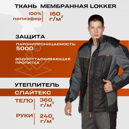 Куртка рабочая зимняя утепленная Nайтстар 'Алькор' (52-54) 182-188