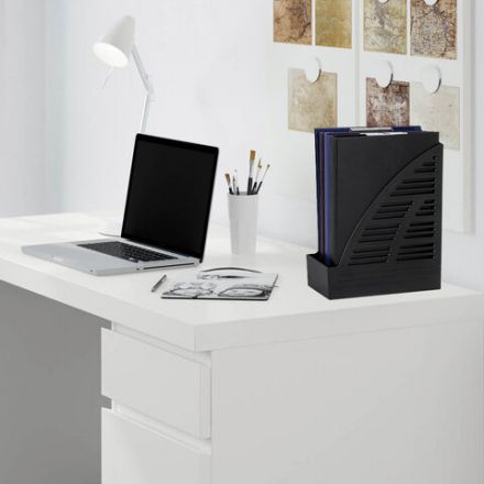 Лоток вертикальный для бумаг BRAUBERG "Standard", 245х70х295 мм, черный, 237220 Лоток вертикальный для бумаг BRAUBERG "Standard", 245х70х295 мм, черный, 237220