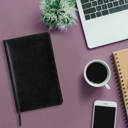 Ежедневник датированный 2026, А5, 138x213 мм, BRAUBERG "Rainbow", под кожу, черный, 117079 Ежедневник датированный 2026, А5, 138x213 мм, BRAUBERG "Rainbow", под кожу, черный, 117079