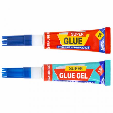 Клей-Гель моментальный 3 шт. по 3 г + Суперклей 3 шт. по 3 г, НАБОР 6 тюбиков, BRAUBERG EXTRA, 608108 Клей-Гель моментальный 3 шт. по 3 г + Суперклей 3 шт. по 3 г, НАБОР 6 тюбиков, BRAUBERG EXTRA, 608108