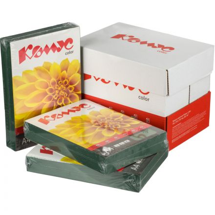 Бумага цветная Комус Color (изумруд интенсив), 80г, А4, 500 л. Бумага цветная Комус Color (изумруд интенсив), 80г, А4, 500 л.