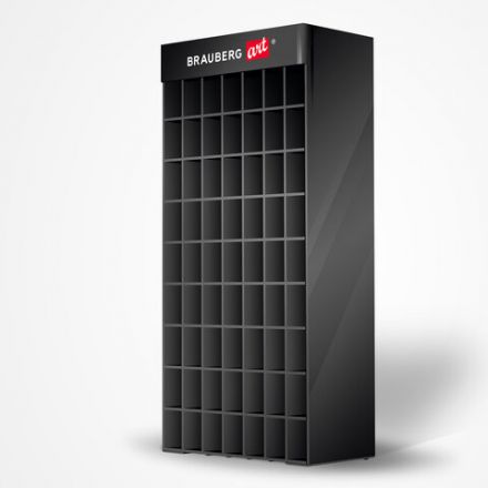 Дисплей настольный для размещения маркеров для скетчинга BRAUBERG ART, 63 ячейки, 378 маркеров (в комплект не входят), 504908 Дисплей настольный для размещения маркеров для скетчинга BRAUBERG ART, 63 ячейки, 378 маркеров (в комплект не входят), 504908