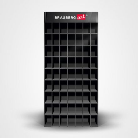 Дисплей настольный для размещения маркеров для скетчинга BRAUBERG ART, 63 ячейки, 378 маркеров (в комплект не входят), 504908 Дисплей настольный для размещения маркеров для скетчинга BRAUBERG ART, 63 ячейки, 378 маркеров (в комплект не входят), 504908