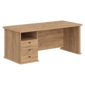 Стол руководителя однотумбовый RDT 188.A(L) Дуб Бофорд 1800х800х750 RAUT Стол руководителя однотумбовый RDT 188.A(L) Дуб Бофорд 1800х800х750 RAUT